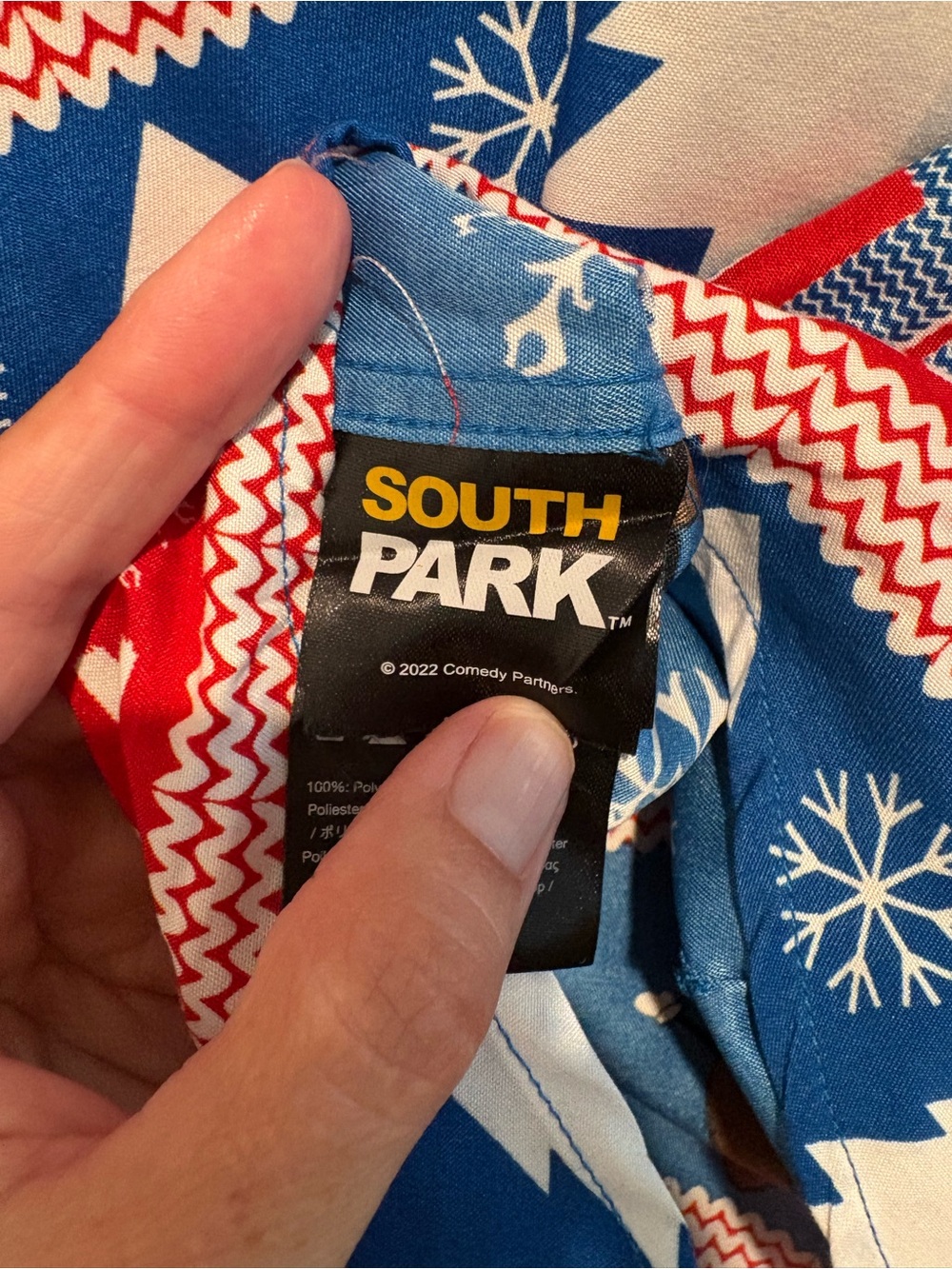 Suitmeister Crappy Christmas South Park Button Up Shirt. Size M - Picture 5 of 6